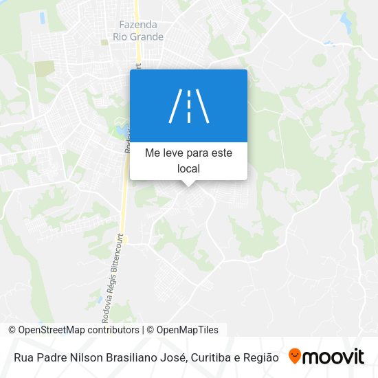 Rua Padre Nilson Brasiliano José mapa