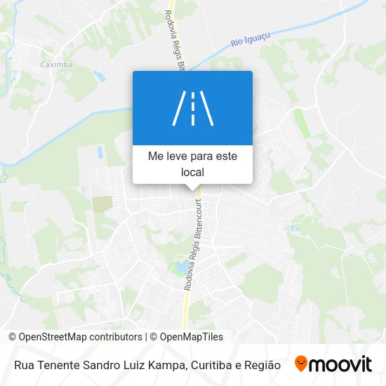 Rua Tenente Sandro Luiz Kampa mapa