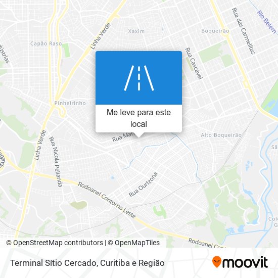 Terminal Sítio Cercado mapa