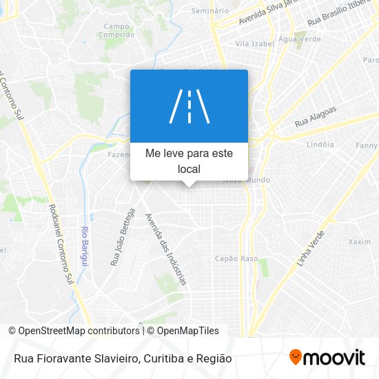 Rua Fioravante Slavieiro mapa