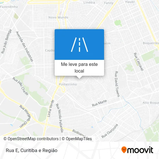 Rua E mapa