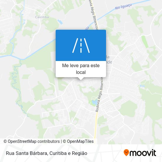Rua Santa Bárbara mapa