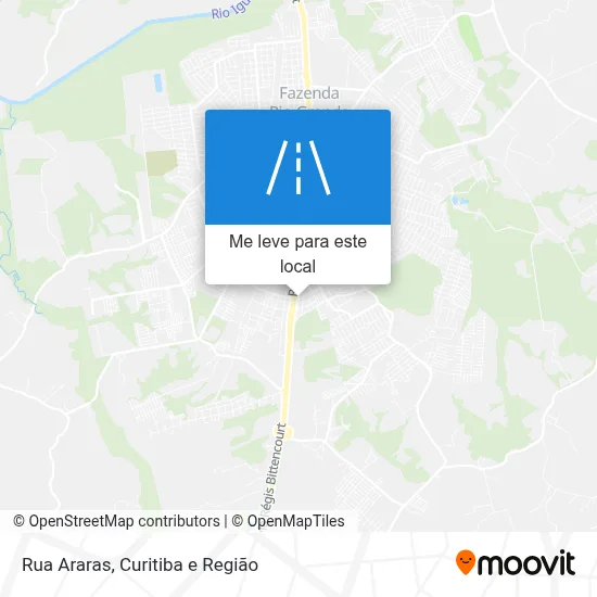 Rua Araras mapa
