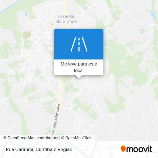 Rua Caraúna mapa