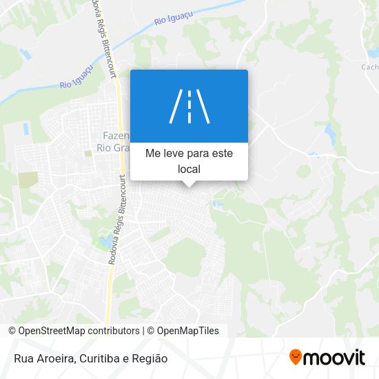 Rua Aroeira mapa