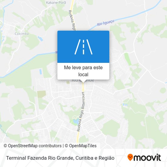 Terminal Fazenda Rio Grande mapa