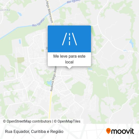 Rua Equador mapa