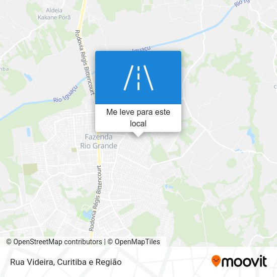 Rua Videira mapa