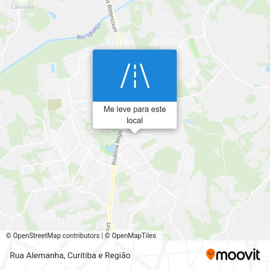 Rua Alemanha mapa