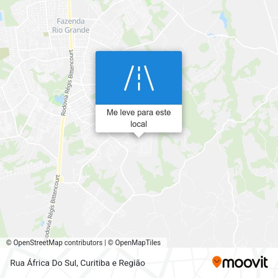 Rua África Do Sul mapa