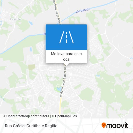 Rua Grécia mapa