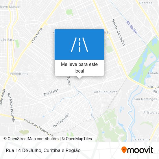 Rua 14 De Julho mapa