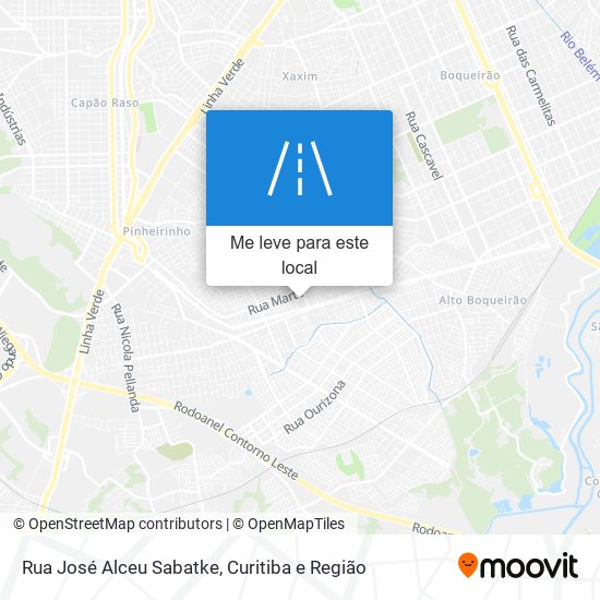 Rua José Alceu Sabatke mapa