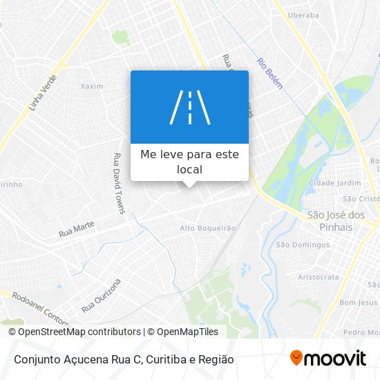 Conjunto Açucena Rua C mapa