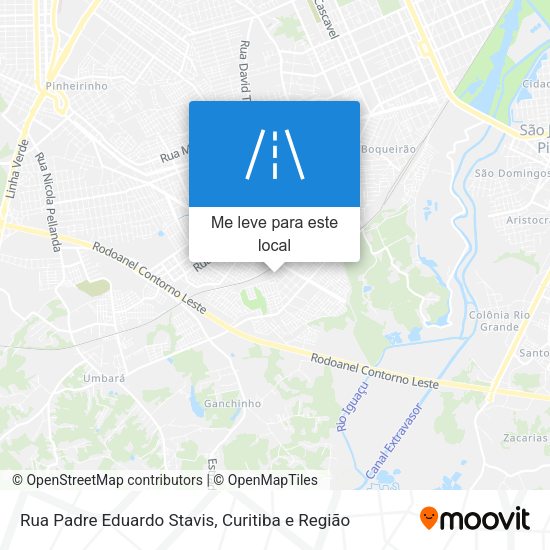 Rua Padre Eduardo Stavis mapa