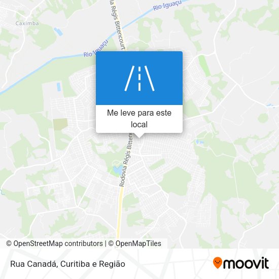 Rua Canadá mapa