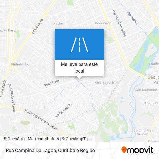 Rua Campina Da Lagoa mapa