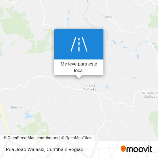 Rua João Walaski mapa