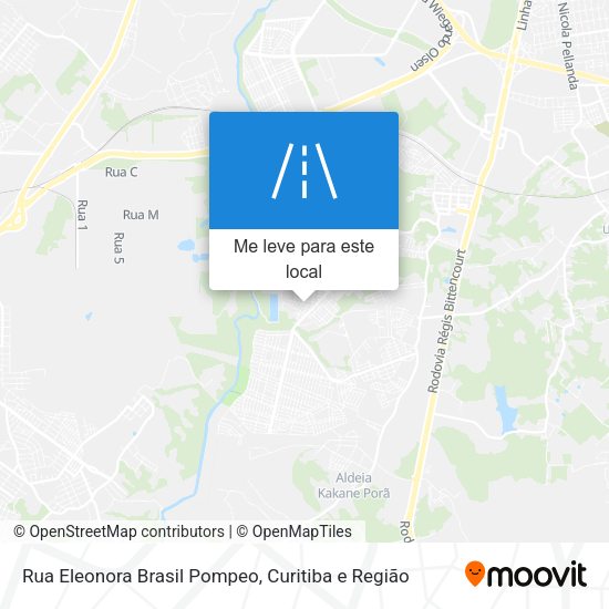 Rua Eleonora Brasil Pompeo mapa