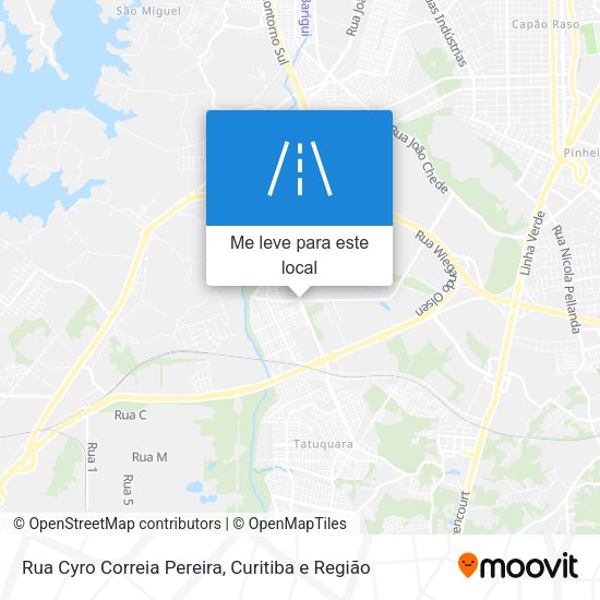 Rua Cyro Correia Pereira mapa