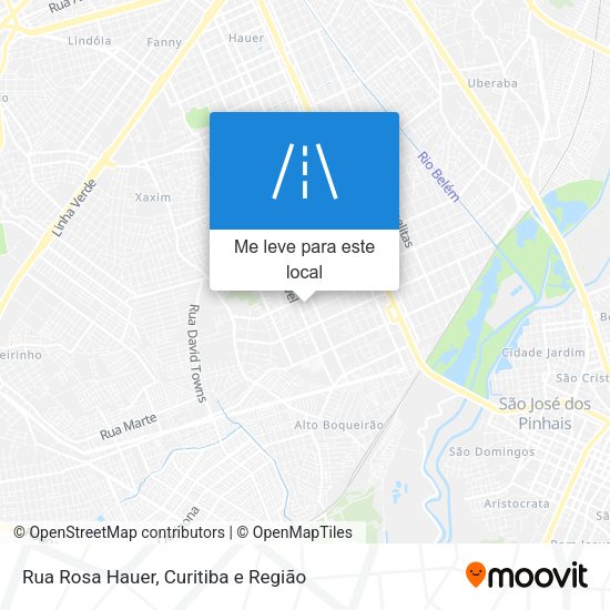 Rua Rosa Hauer mapa