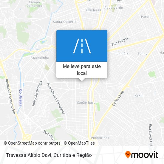 Travessa Alípio Davi mapa