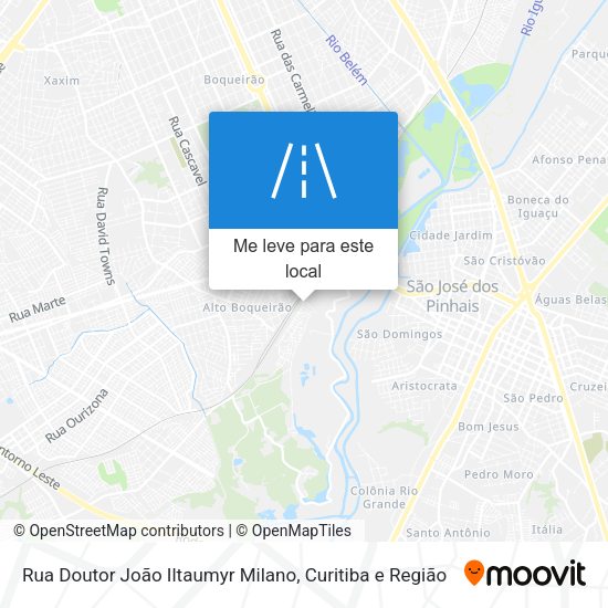 Rua Doutor João Iltaumyr Milano mapa