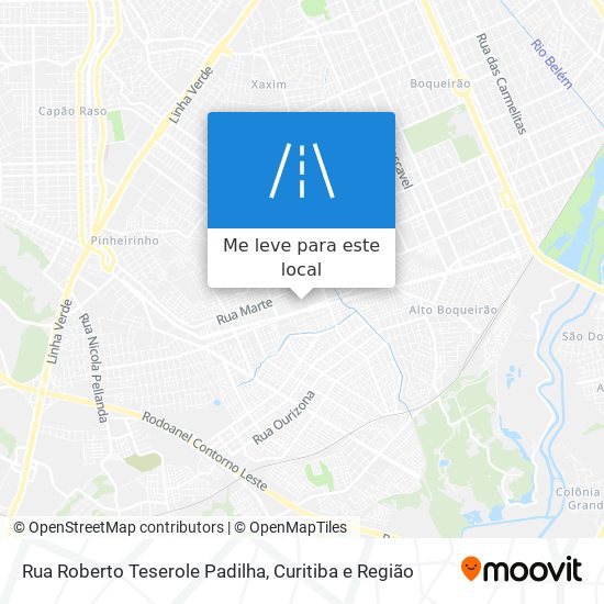 Rua Roberto Teserole Padilha mapa
