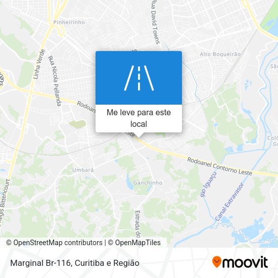 Marginal Br-116 mapa