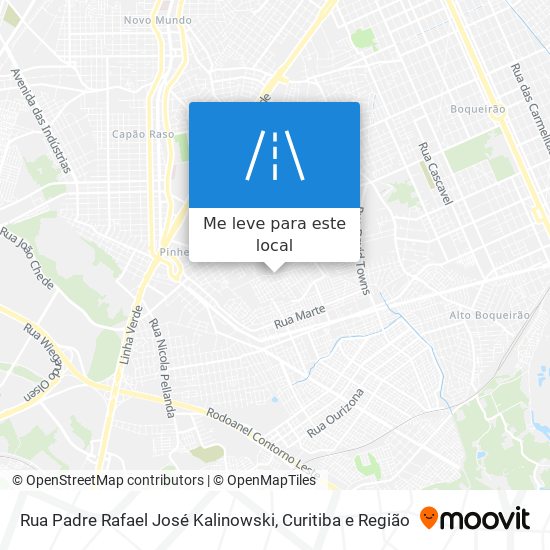 Rua Padre Rafael José Kalinowski mapa