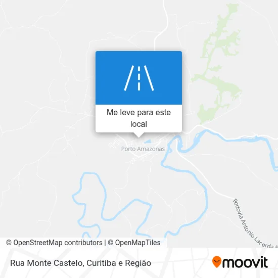 Rua Monte Castelo mapa