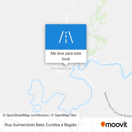 Rua Gumercindo Bahr mapa
