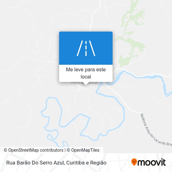 Rua Barão Do Serro Azul mapa