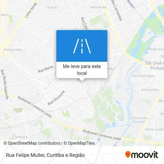 Rua Felipe Muller mapa