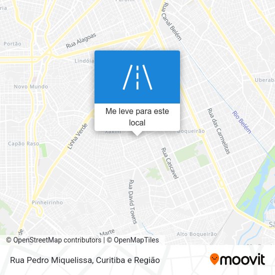 Rua Pedro Miquelissa mapa