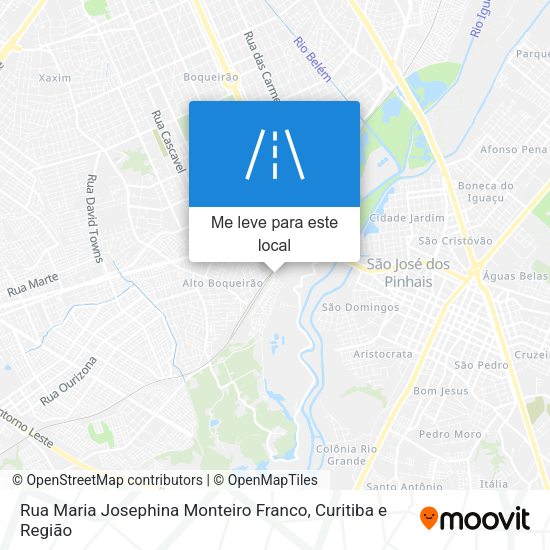 Rua Maria Josephina Monteiro Franco mapa
