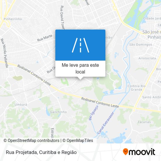 Rua Projetada mapa
