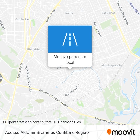 Acesso Aldomir Bremmer mapa