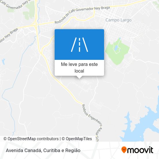 Avenida Canadá mapa