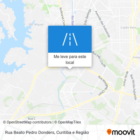 Rua Beato Pedro Donders mapa
