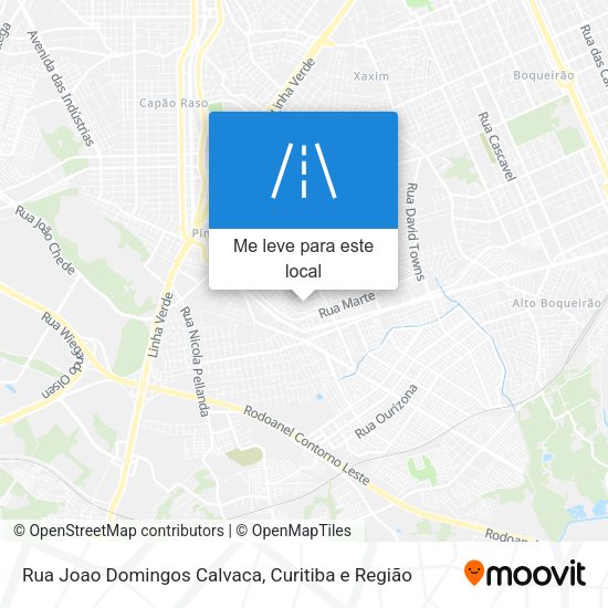 Rua Joao Domingos Calvaca mapa