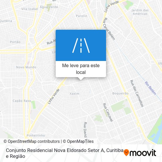Conjunto Residencial Nova Eldorado Setor A mapa