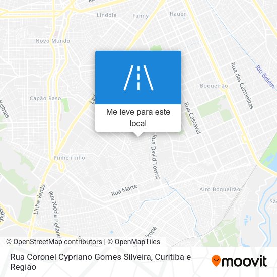 Rua Coronel Cypriano Gomes Silveira mapa