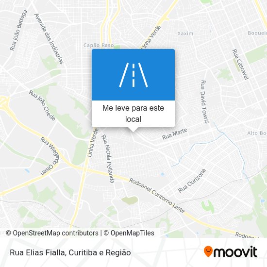 Rua Elias Fialla mapa