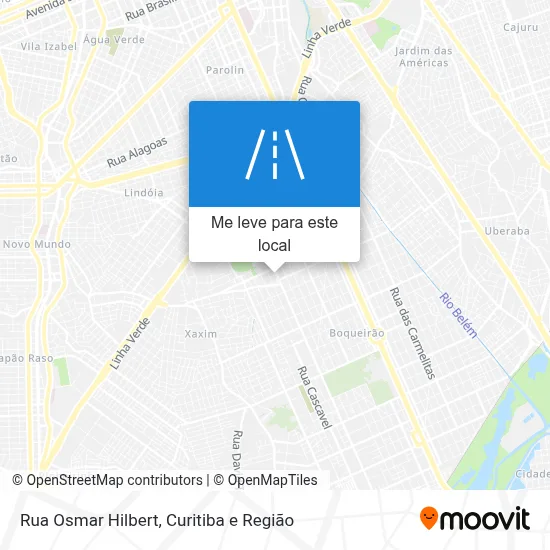 Rua Osmar Hilbert mapa