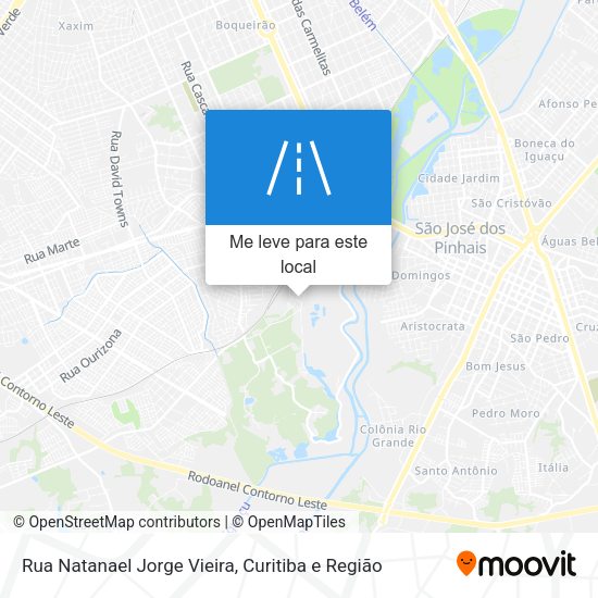 Rua Natanael Jorge Vieira mapa