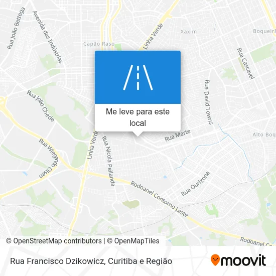 Rua Francisco Dzikowicz mapa