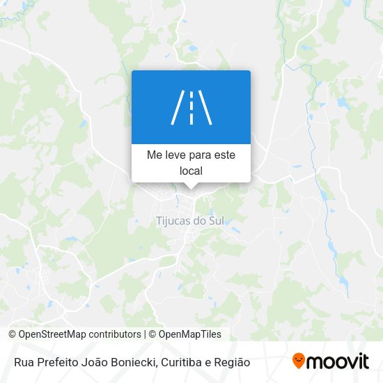 Rua Prefeito João Boniecki mapa