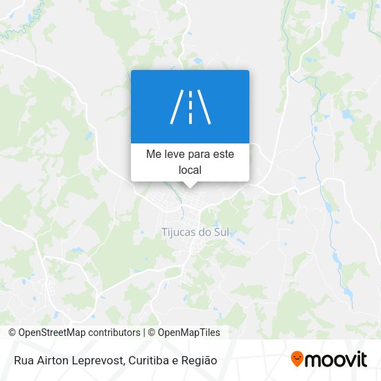 Rua Airton Leprevost mapa