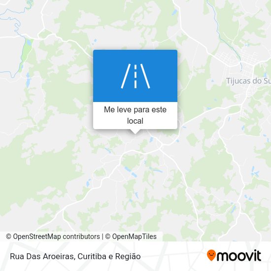 Rua Das Aroeiras mapa